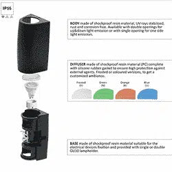 MARTA 90-2L 2-WAY UP/Down Bulkhead Lamp