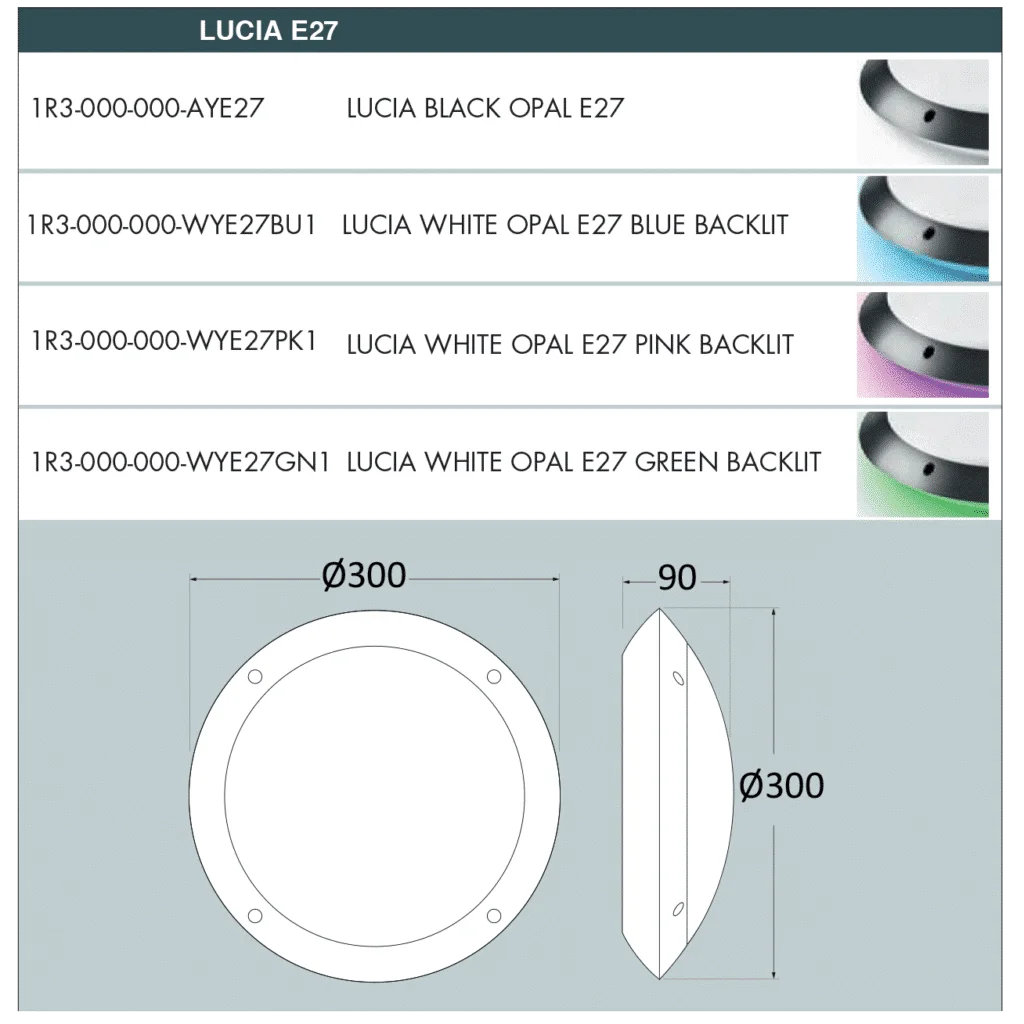 Lucia Range Round Bulkhead Lamp