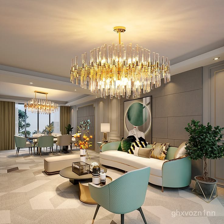 Modern Luxury Firework Glass Chandelier (830mm)