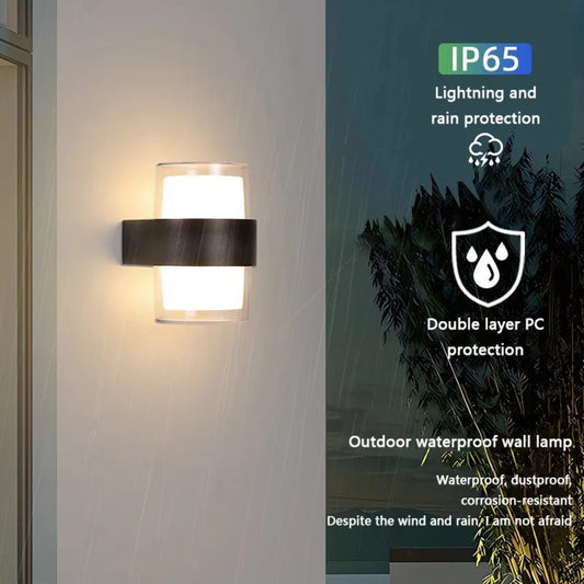 Round Modern LED Waterproof Outdoor Wall Light