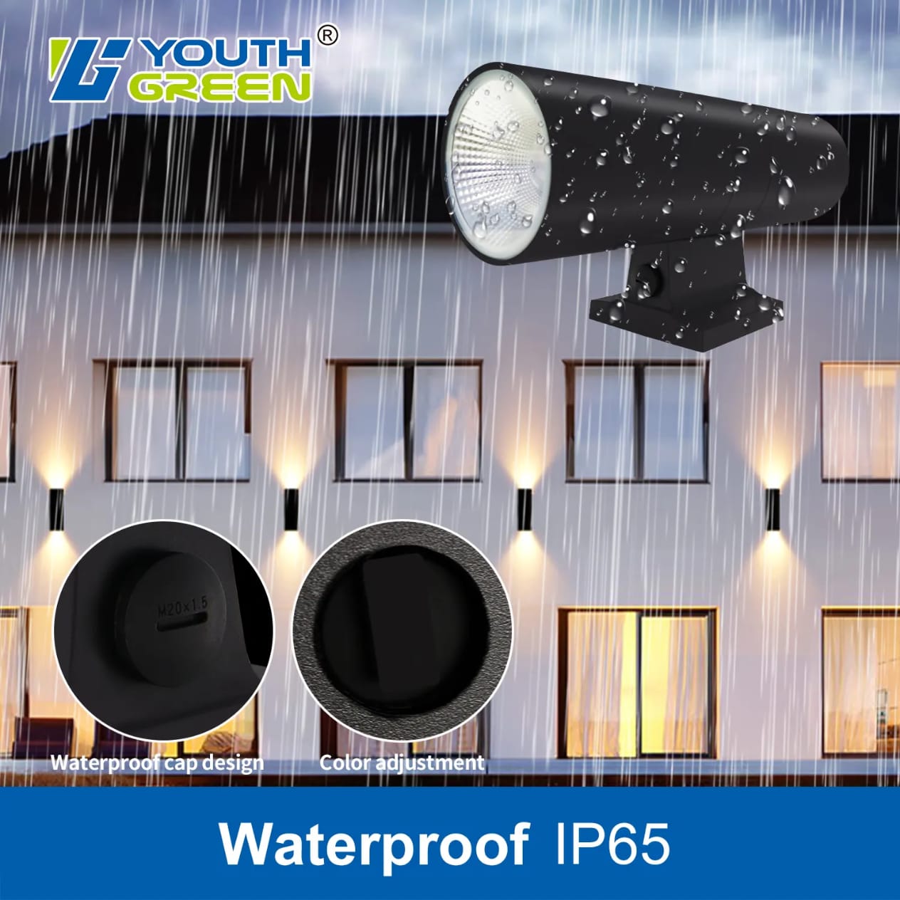 COB Up Down Dual-Head Cylinder Wall Light