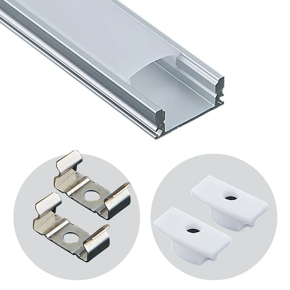 17mm Aluminum Profile Light (Rs. 3050/ Length with LED Strip)