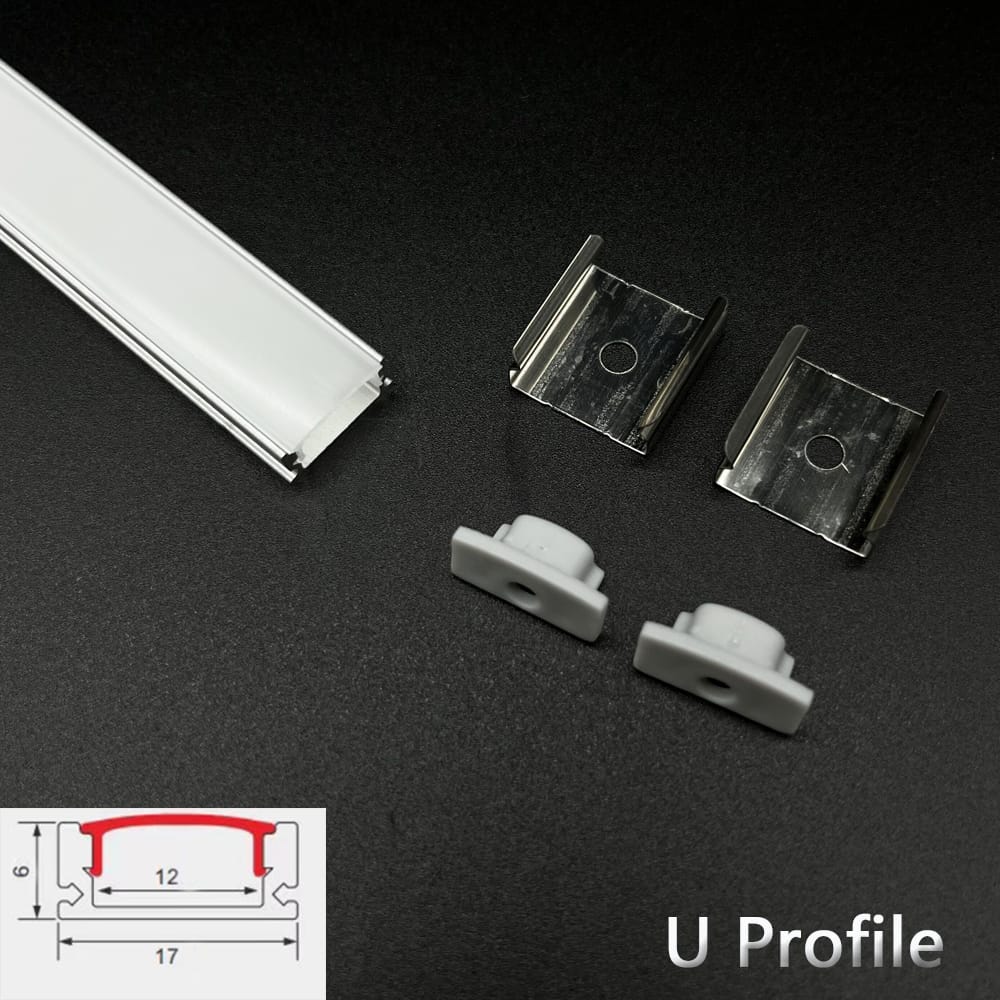 17mm Aluminum Profile Light (Rs. 3050/ Length with LED Strip)