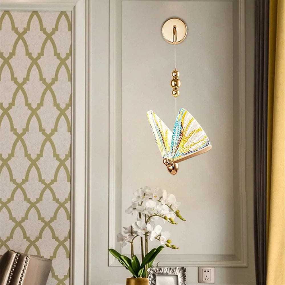 Multicolor LED Butterfly Wall Lamp