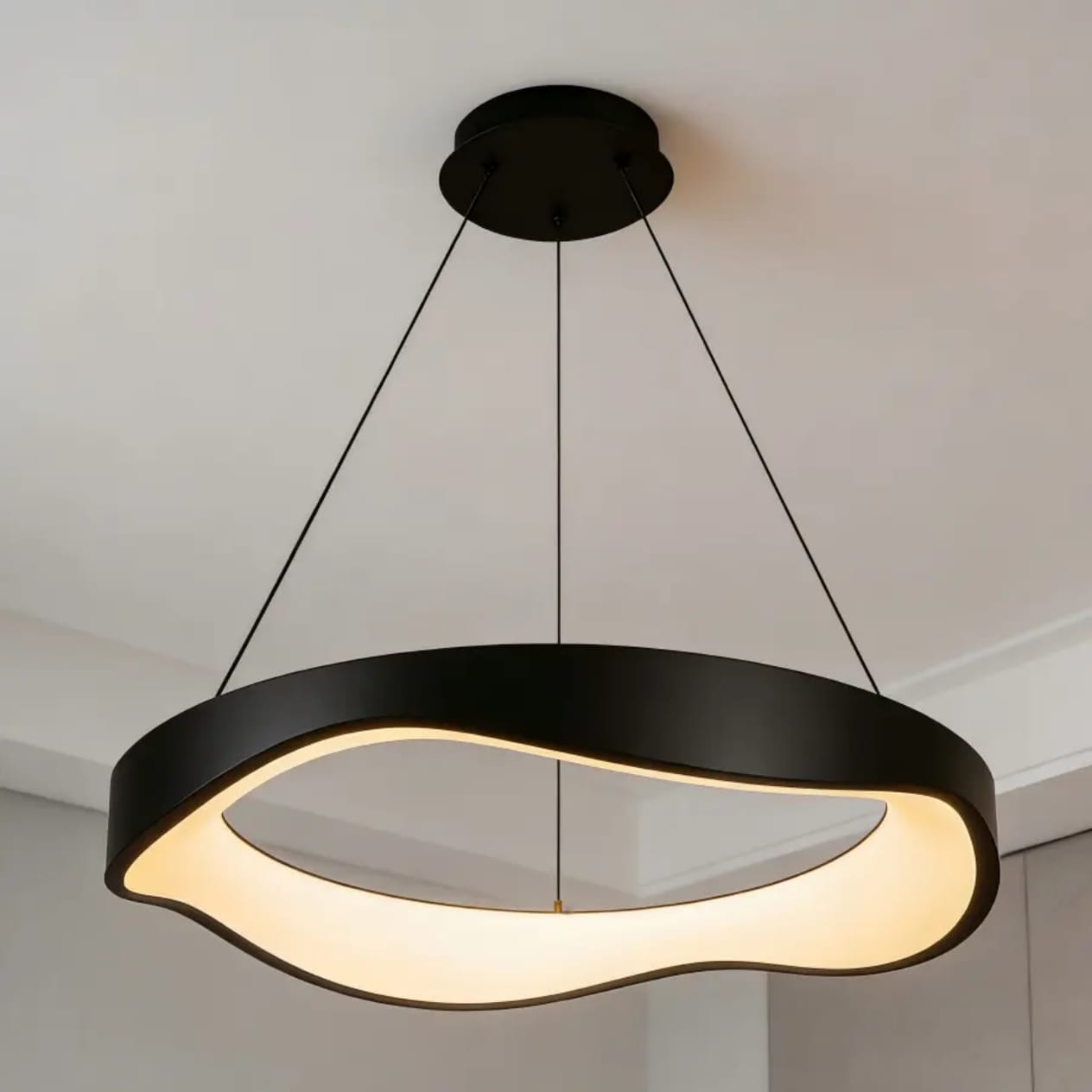 Nordic Minimalist LED Pendant Lamp (D627-Round Black)