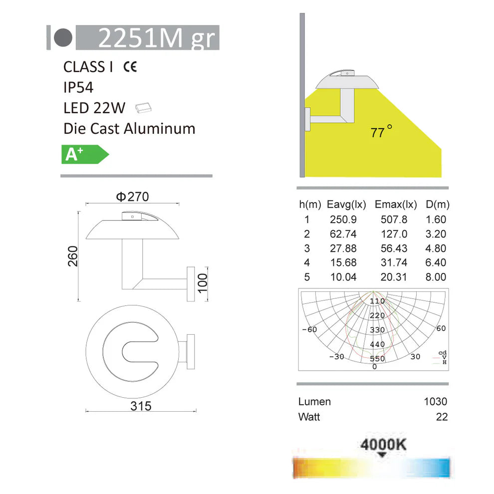 Spril outdoor Wall Light-2251M