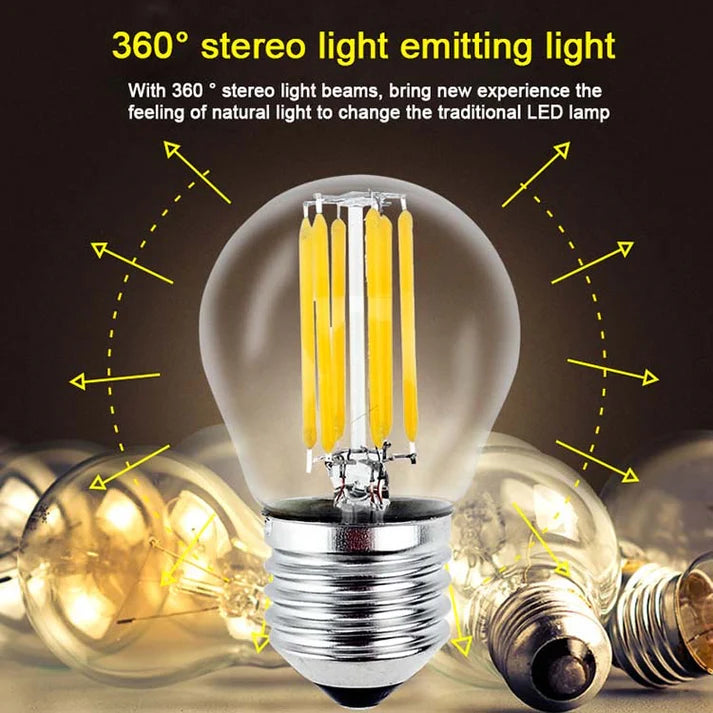 LED G45 Filament Candle Bulb 4W