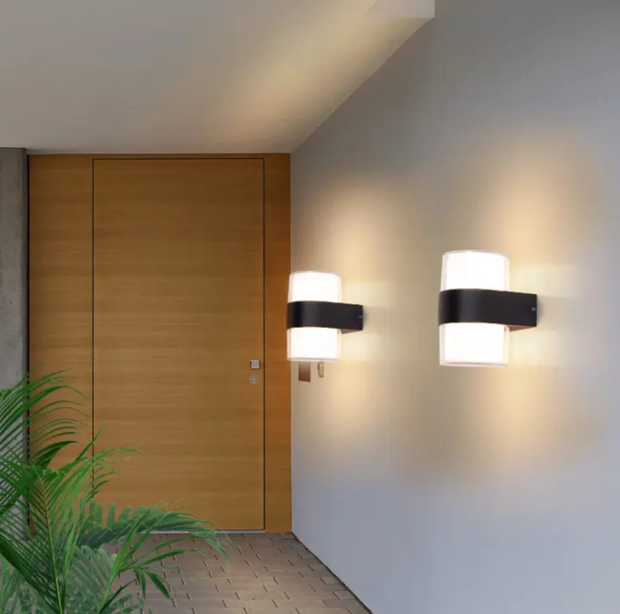 Round Modern LED Waterproof Outdoor Wall Light