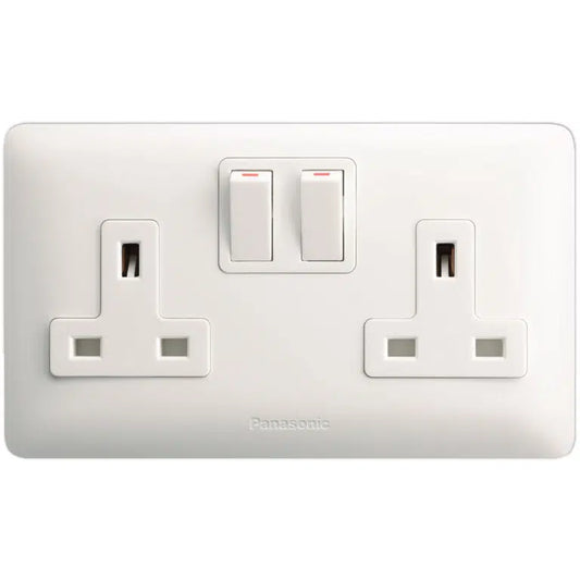 2Gang 13A DP Switched BS Socket - Panasonic