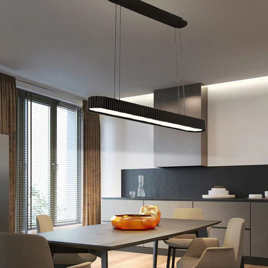 Modern Oval LED Chandelier  (9001BK)