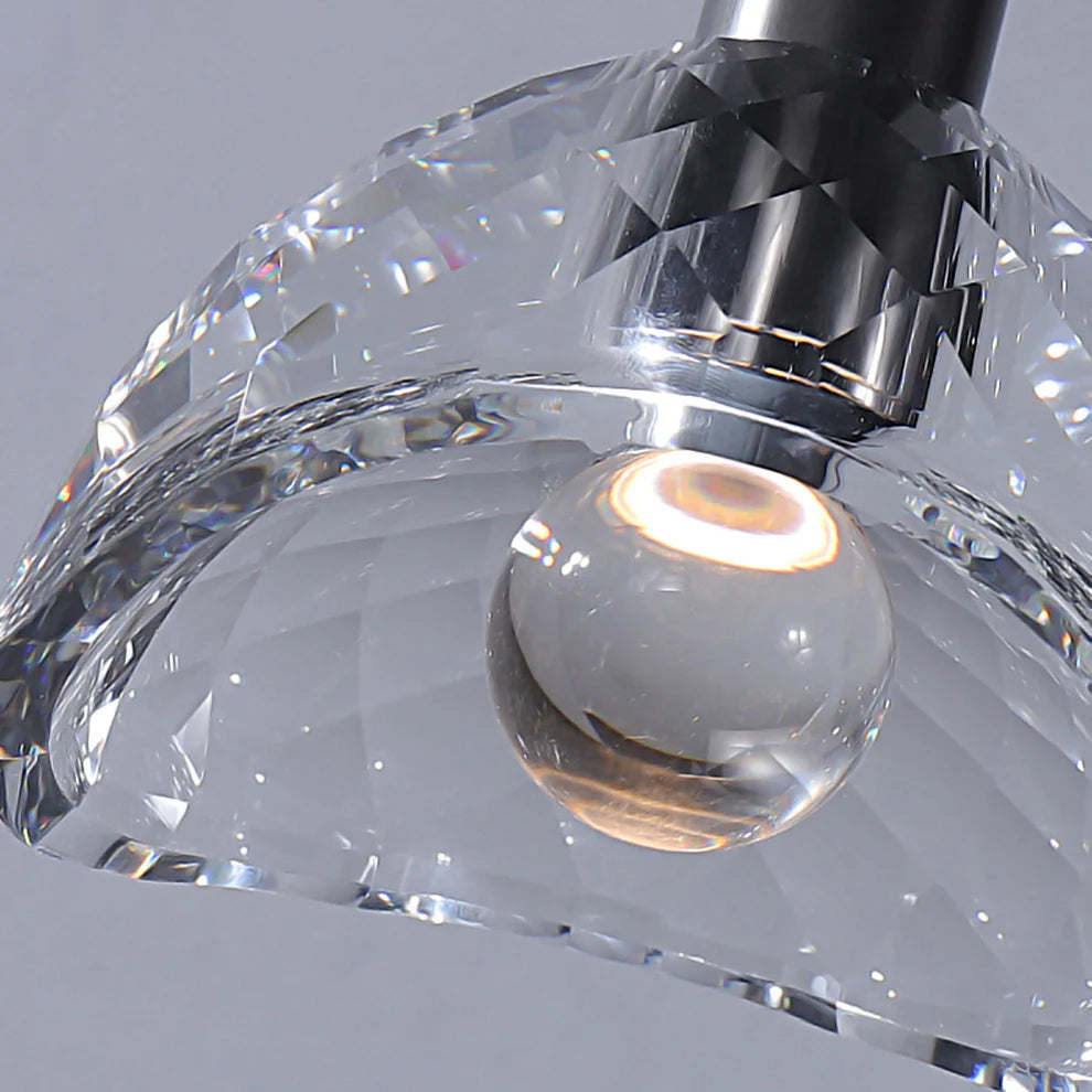 Nordic Style Mini Crystal Bowl Shade Pendant Light