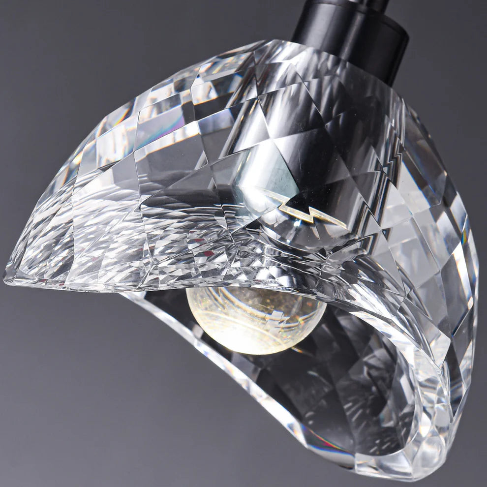 Nordic Style Mini Crystal Bowl Shade Pendant Light