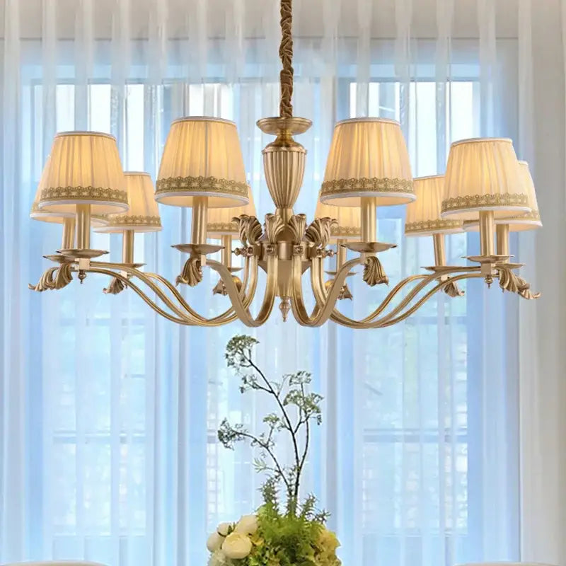 Traditional Vintage Lampshade Chandelier (1000mm)