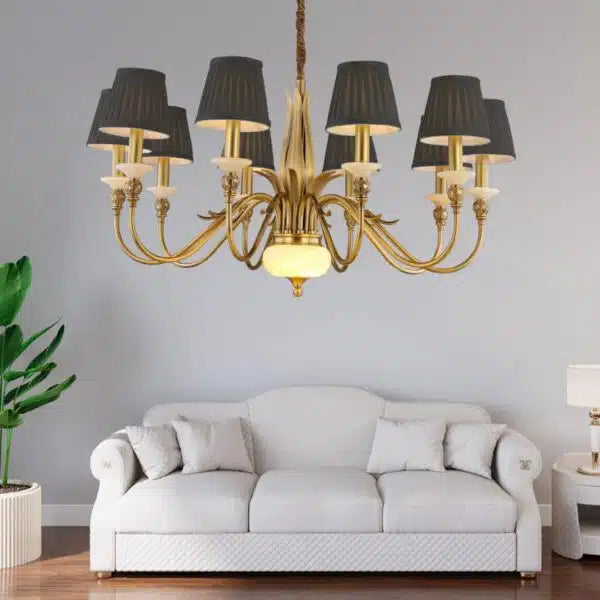 Luxury Midnight Glow Vintage Chandelier (950mm)