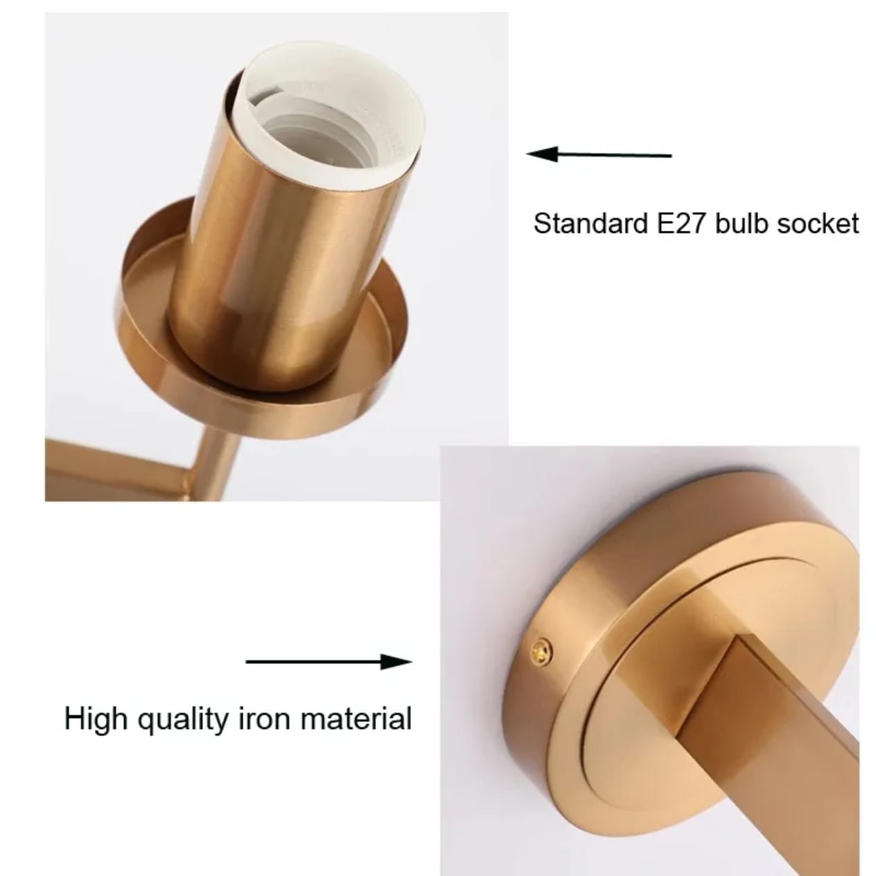 Modern Single Arm Candlestick Wall Lamp