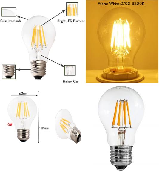 LED A60 Filament Bulb 4W
