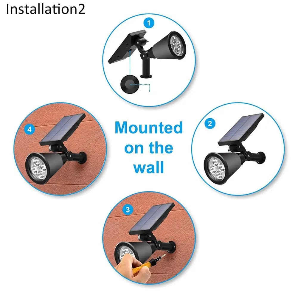 Energy Saving Outdoor LED Soler Wall Light (7w)