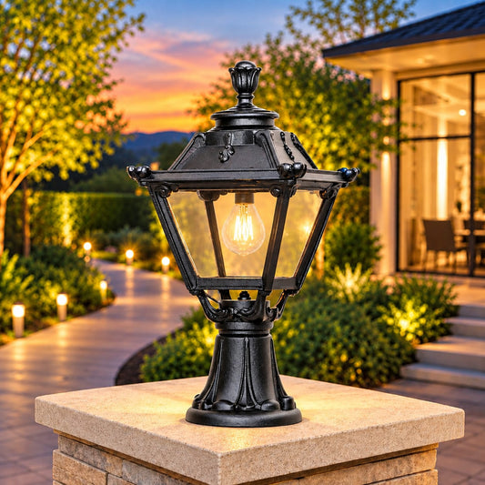 Golia Square Classic Design Gate Light (Made in Italy)