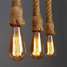 Decorative Vintage Rope Hanging Light