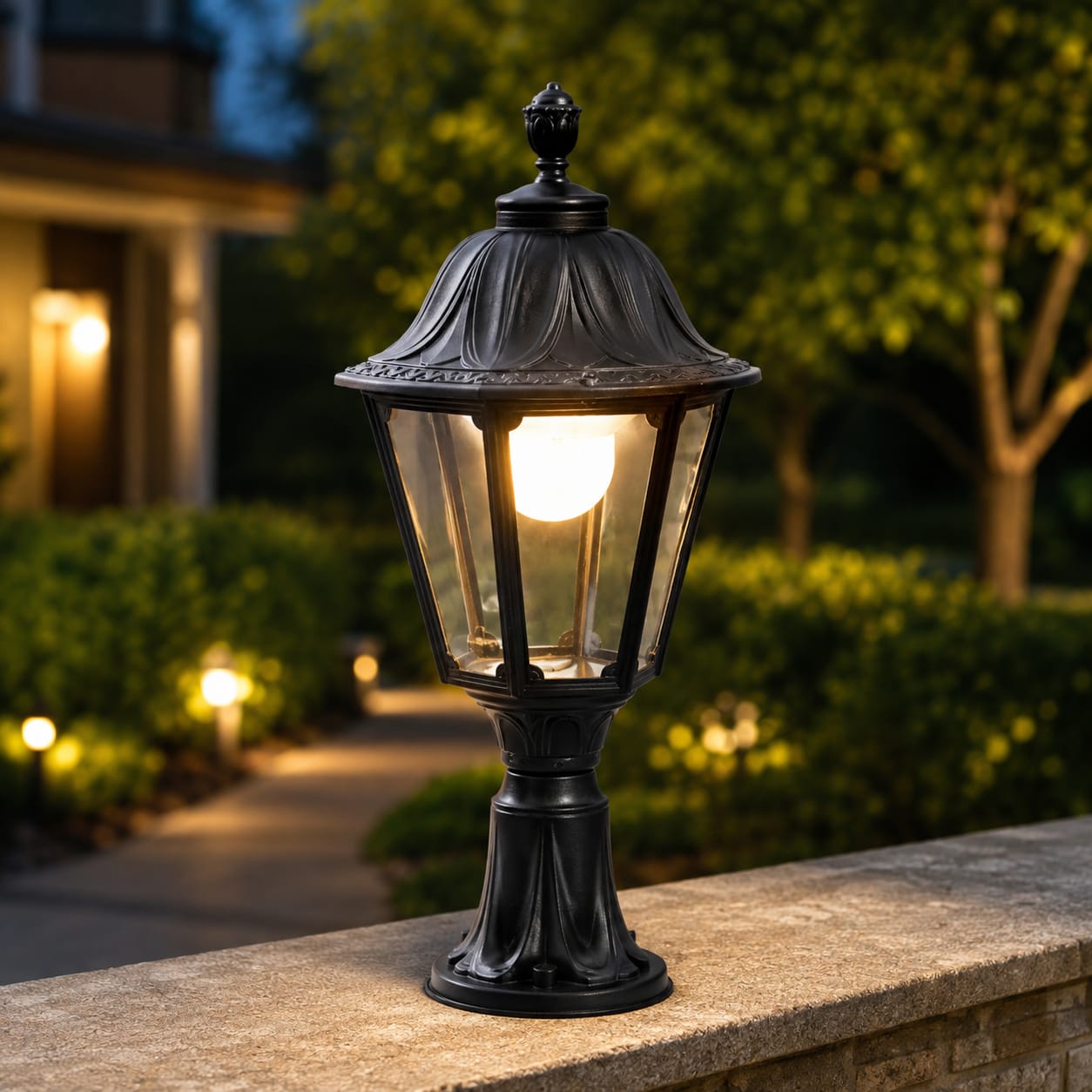 Lot Noemi Hexagonal  Gate Pillar Light (Made in Italy)