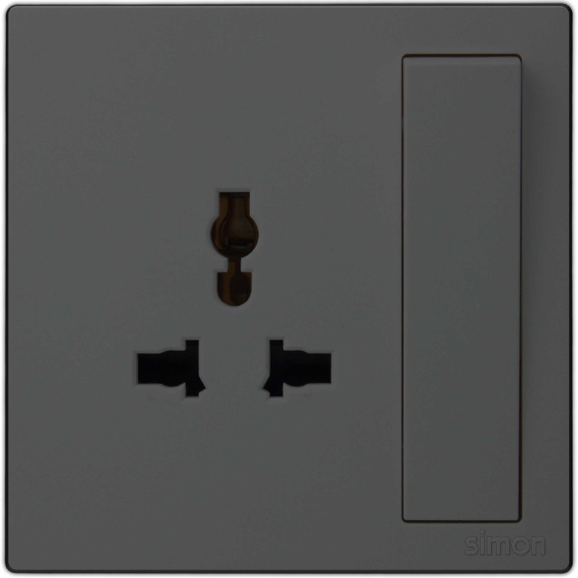 Simon 1Gang Multi-plug International Socket with Switch