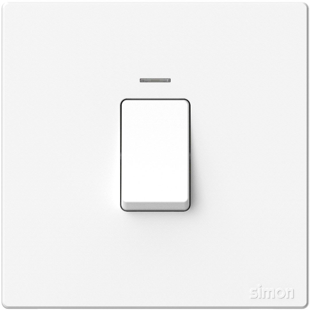 Simon 45A Double Pole Switch with LED