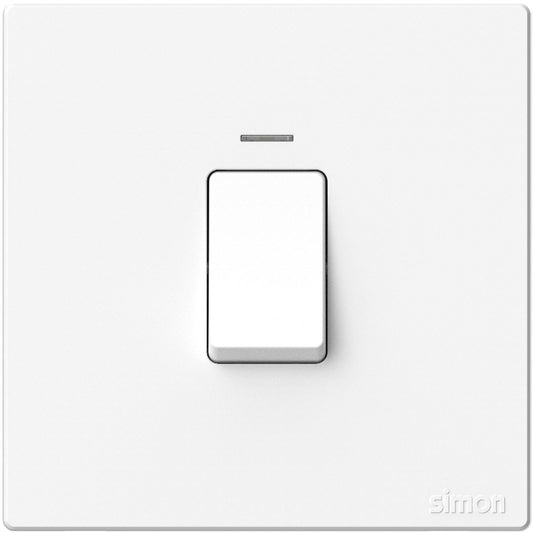 Simon 45A Double Pole Switch with LED