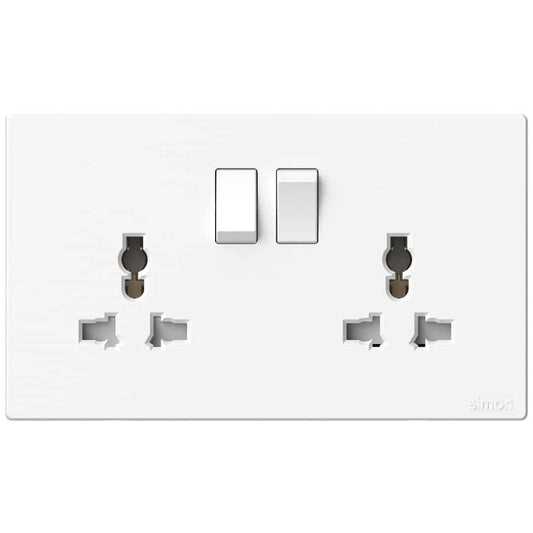 Simon 2G International Switched Socket - White