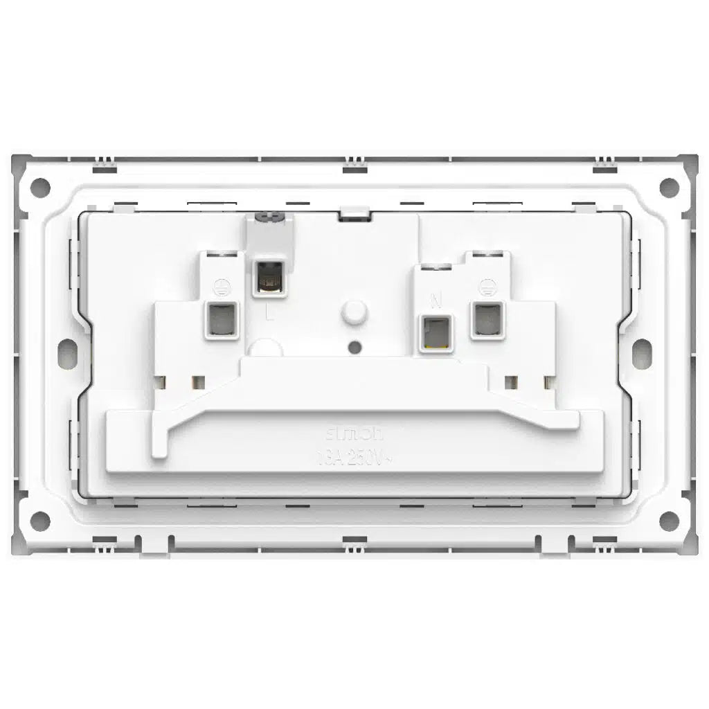Simon 2G International Switched Socket - White