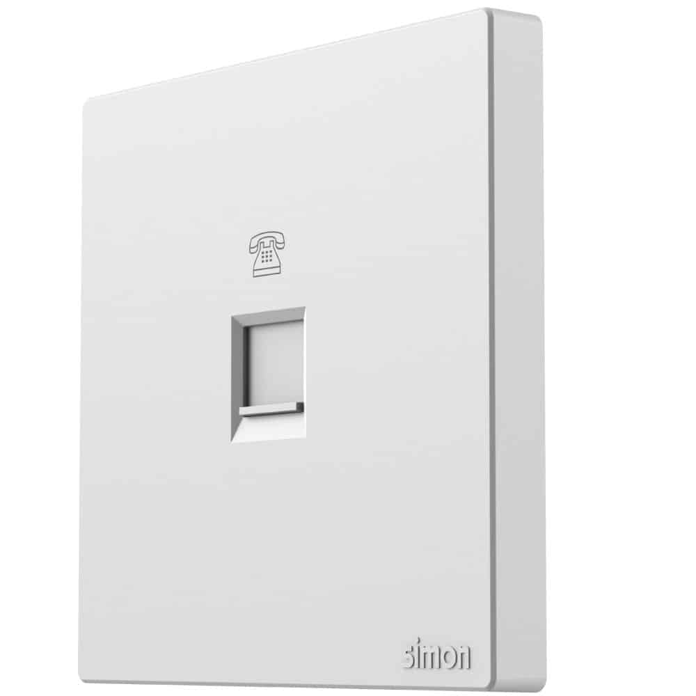 1G Telephone Outlet - White