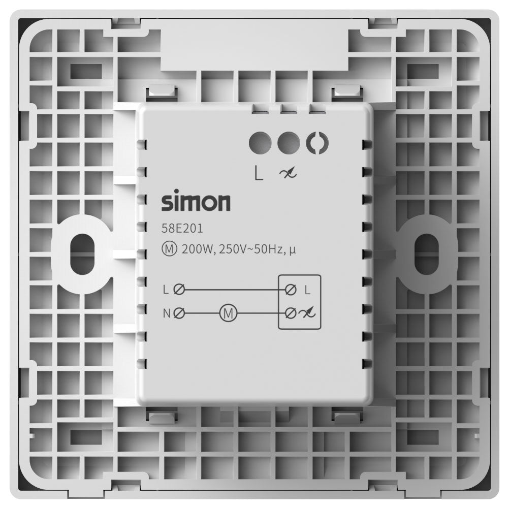Simon Fan Regulator Switch - White