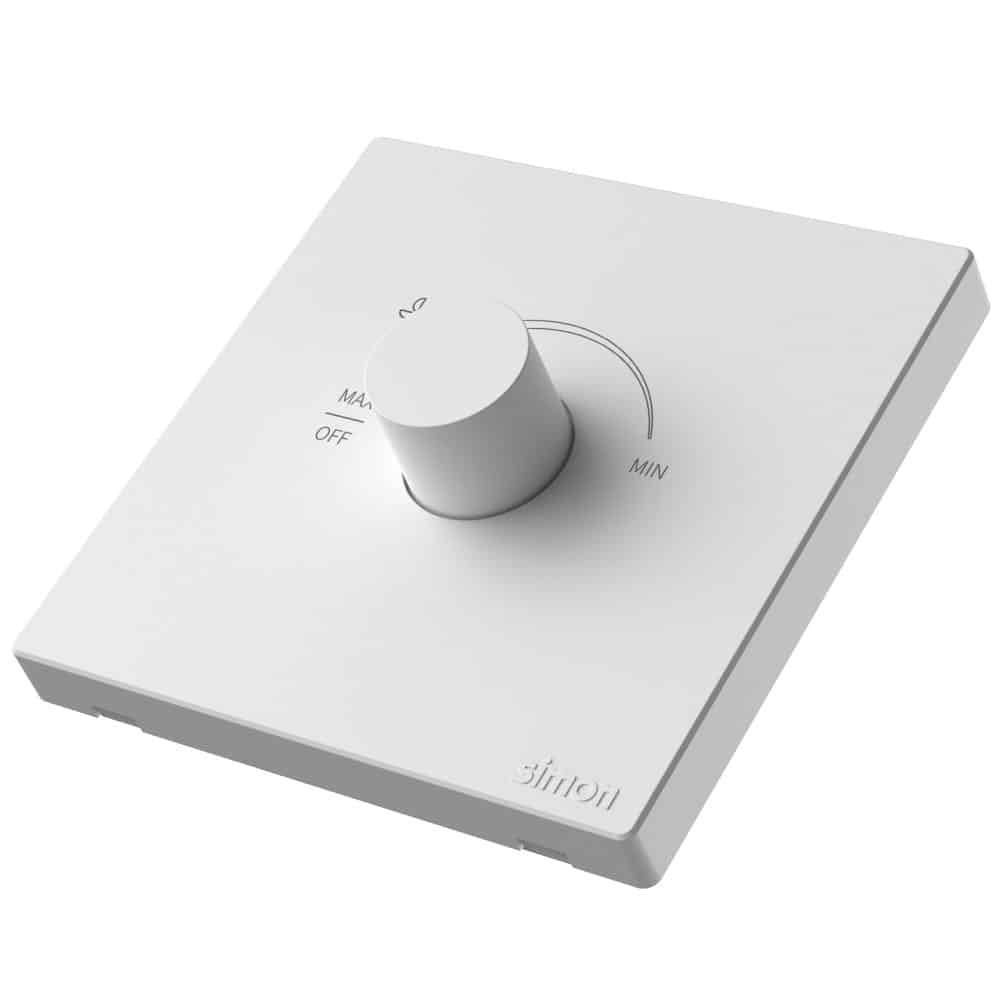 Simon Fan Regulator Switch - White
