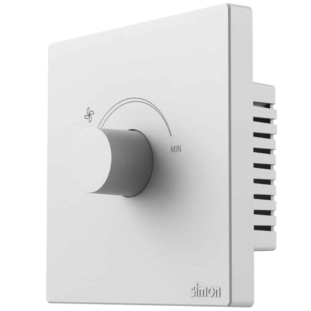 Simon Fan Regulator Switch - White