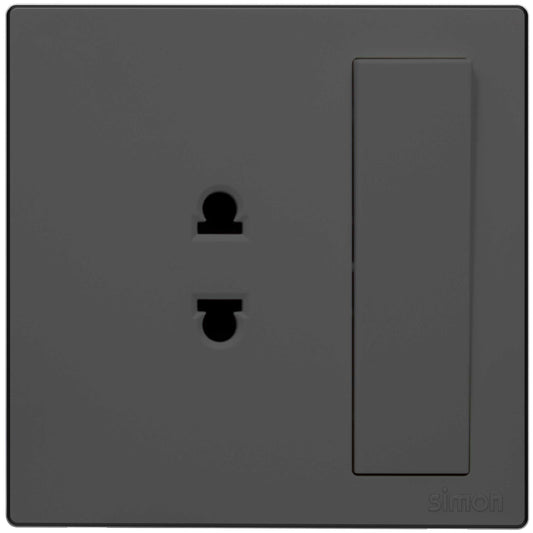 Simon 2 pin Universal Switched Socket 
