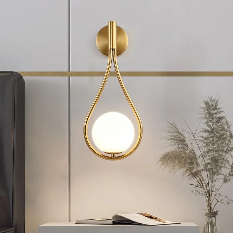Golden Droplets Modern Decorative Wall Lamp