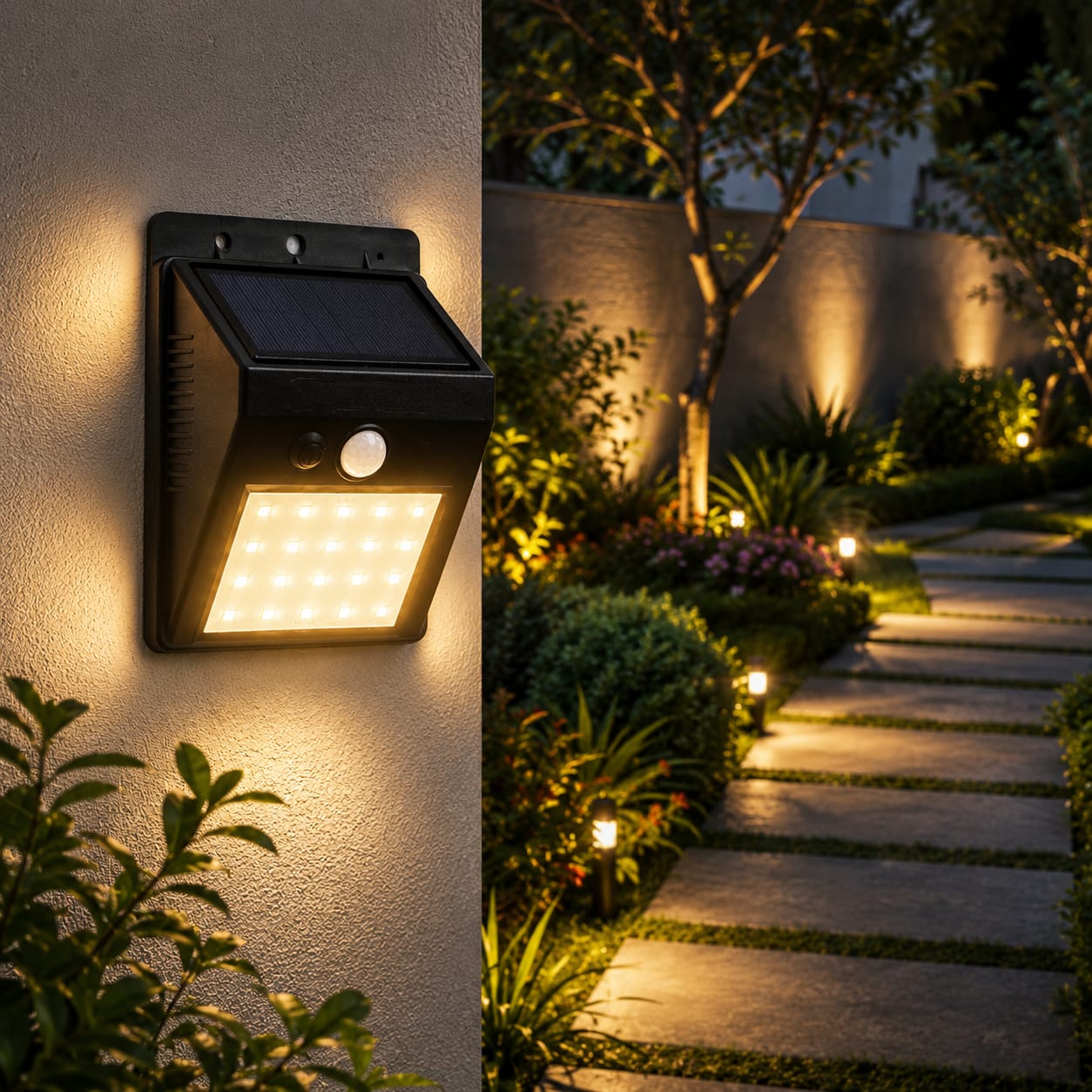 LED Soler Sensor Wall Light