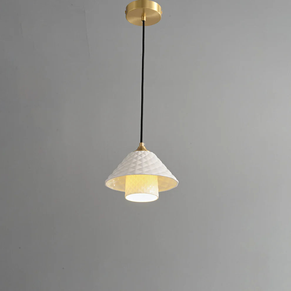 Modern Luxury Ceramic Lampshade Hanging Light