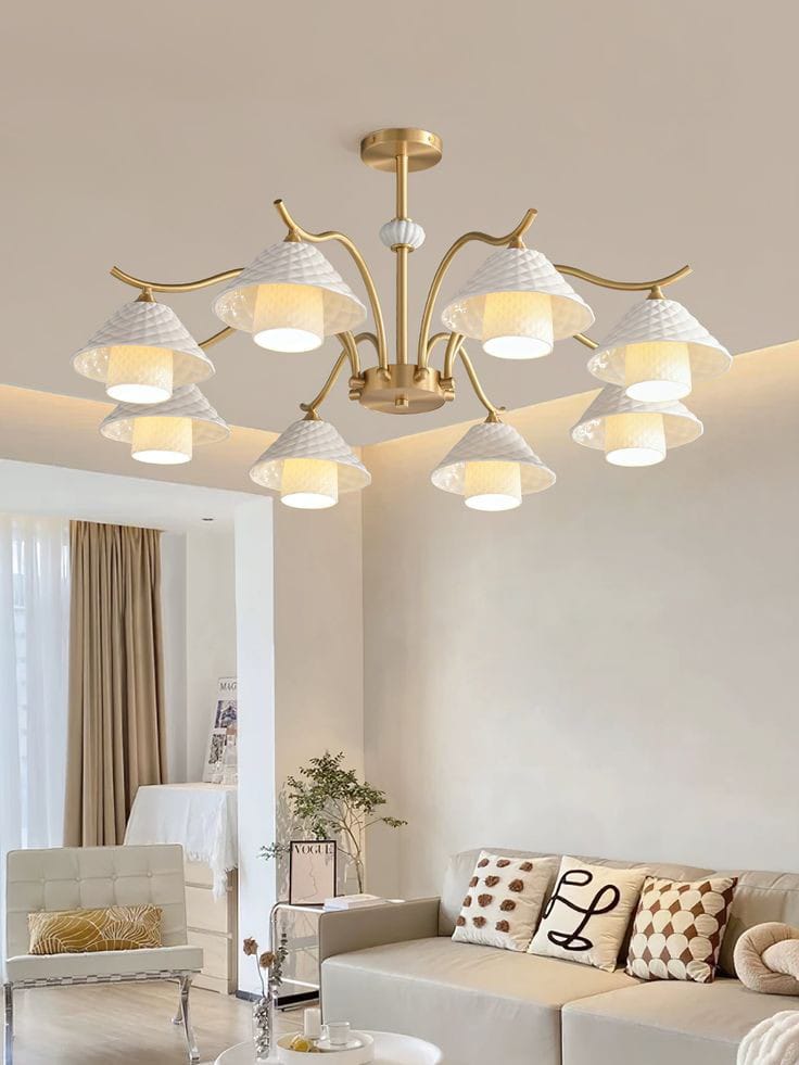 Modern Luxury Ceramic Shade Chandelier (950mm)