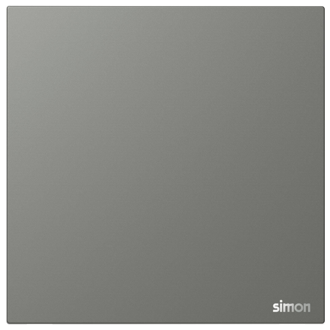 Simon 1G Blank Plate M7-Grey