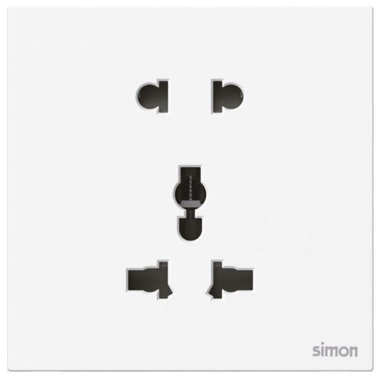 Simon 2Pin and International Socket M7-White