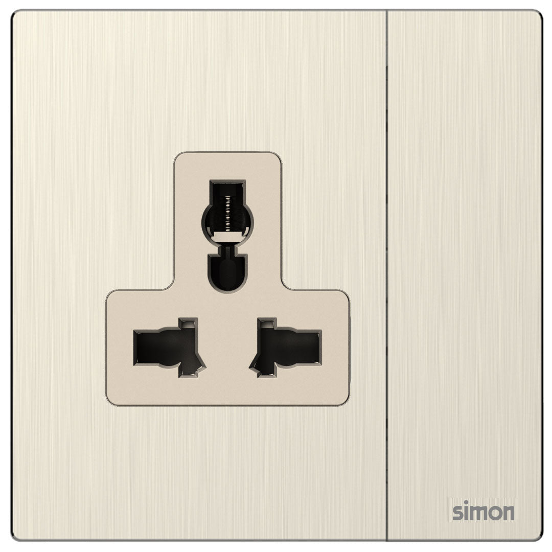Simon 1G International Switched Socket M7-Metal Series