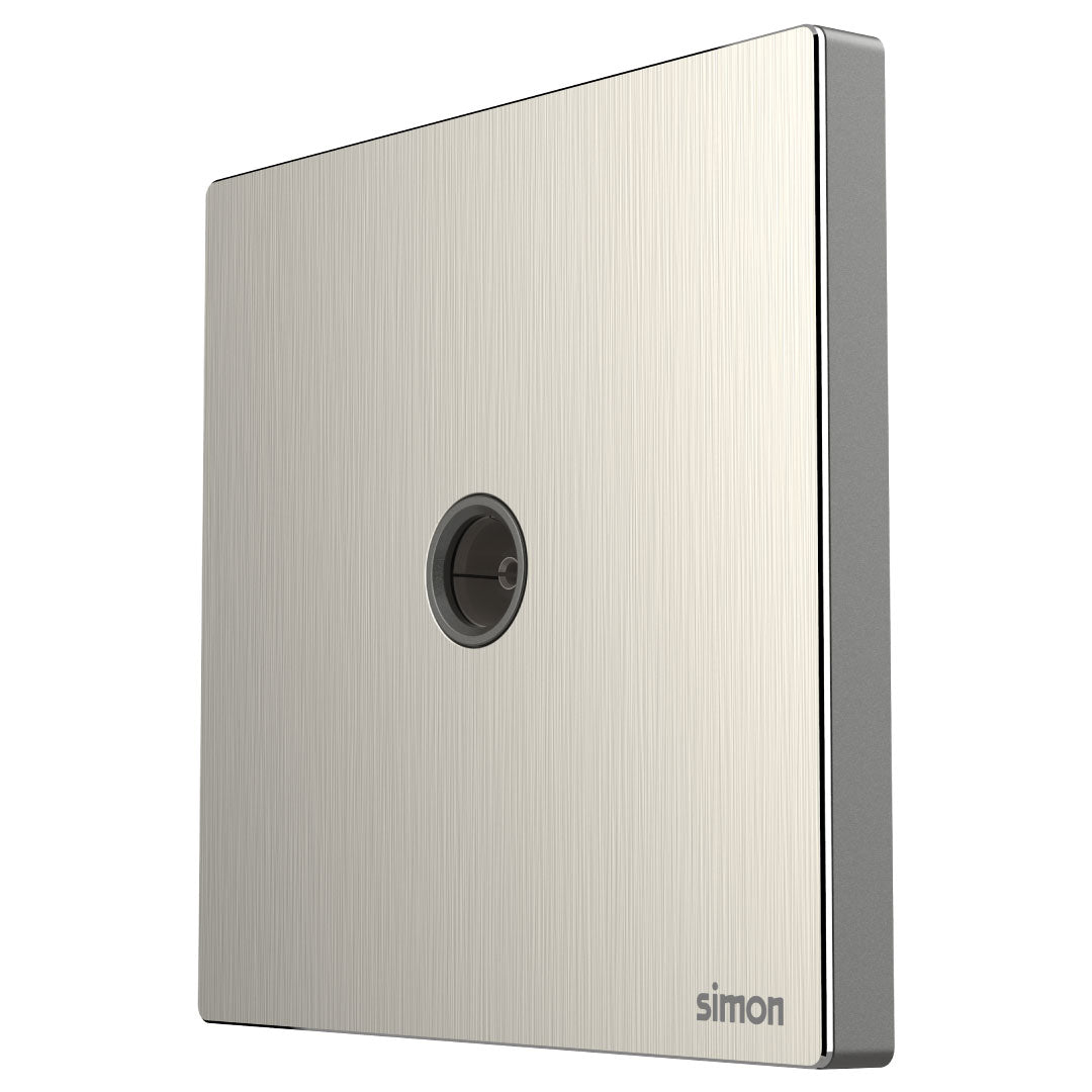 Simon 1G TV Outlet M7-Metal Series