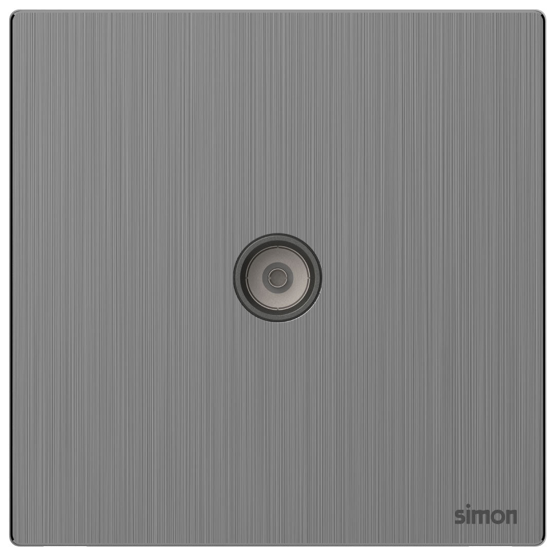 Simon 1G TV Outlet M7-Metal Series