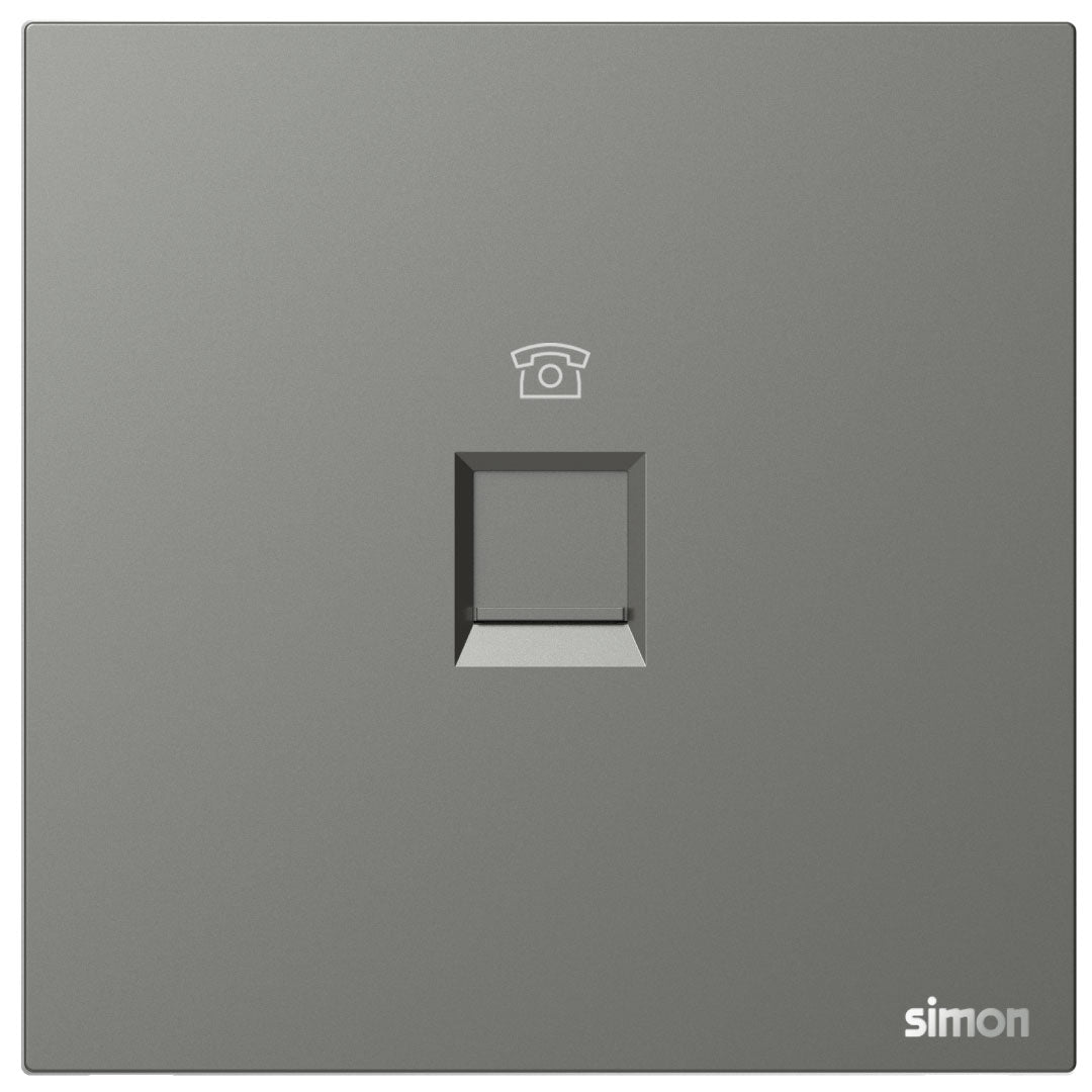 Simon 1G Telephone Outlet M7 Air Series-Grey