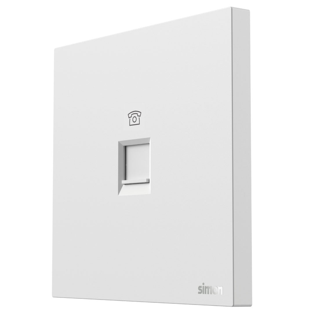 Simon 1G Telephone Outlet M7-White