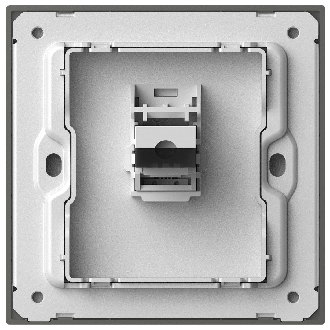 Simon 1G Telephone Outlet M7-Metal Series