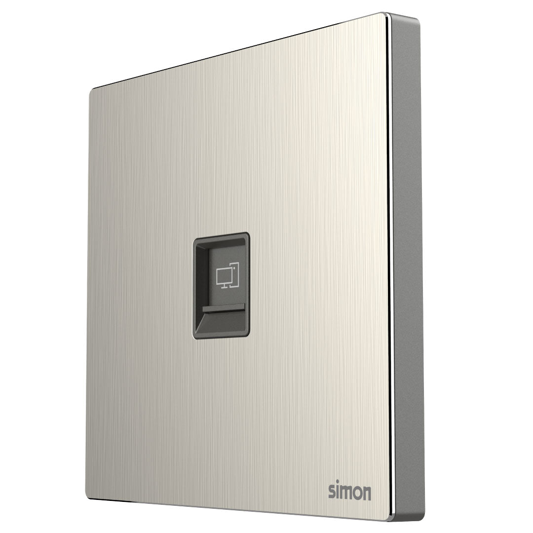Simon 1G Data Outlet Cat6 M7-Metal Series