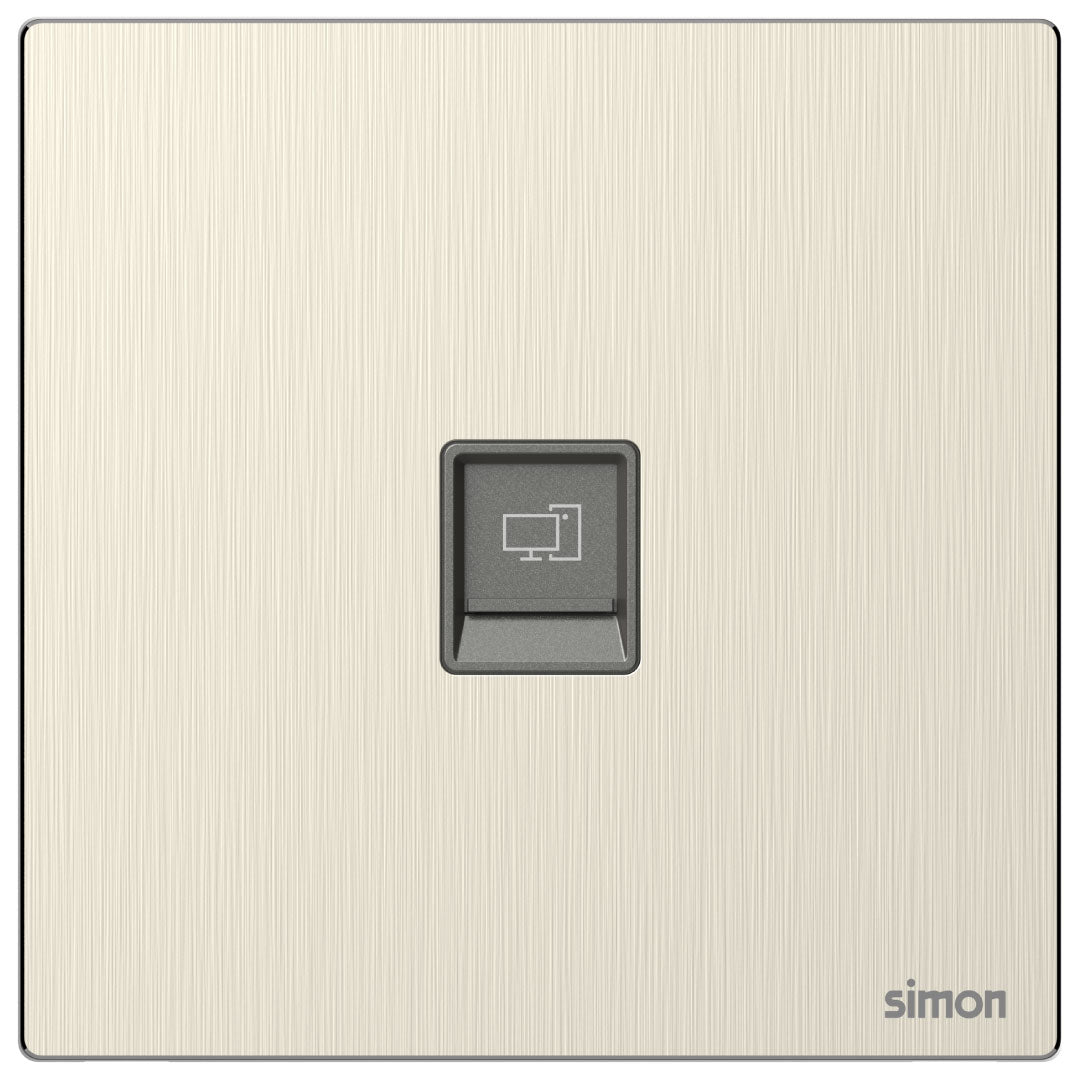 Simon 1G Data Outlet Cat6 M7-Metal Series