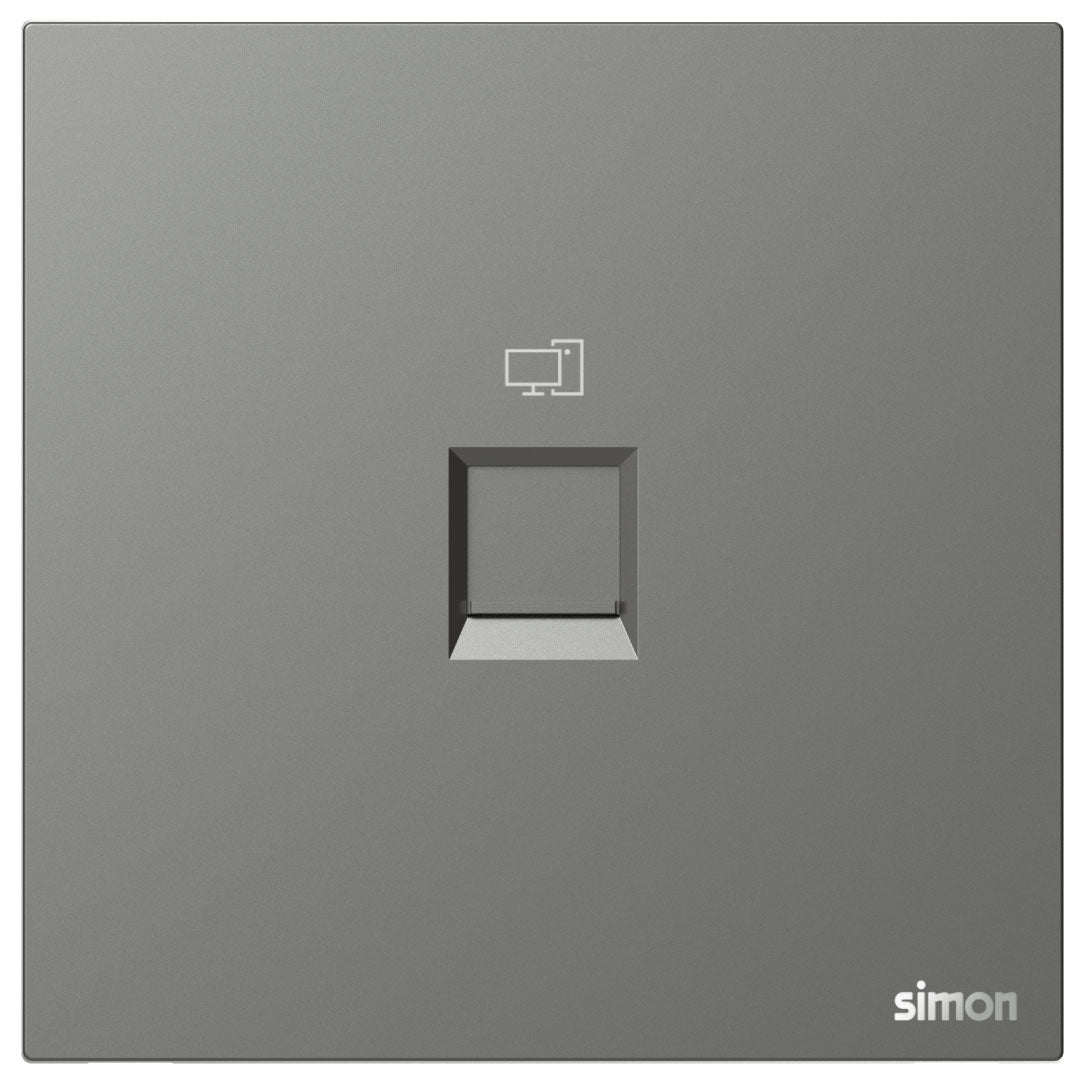 Simon 1G Data Outlet Cat6 M7 Air Series-Grey