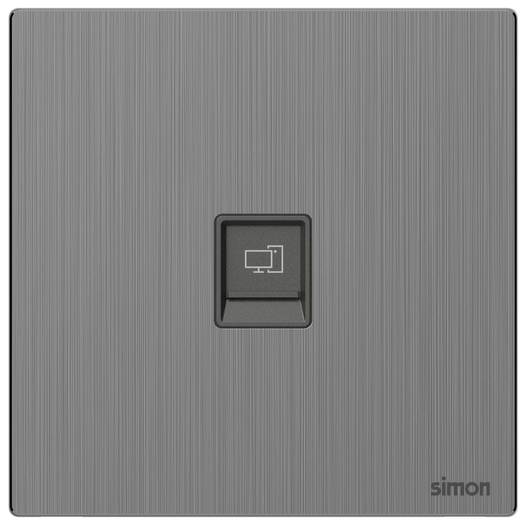 Simon 1G Data Outlet Cat6 M7-Metal Series